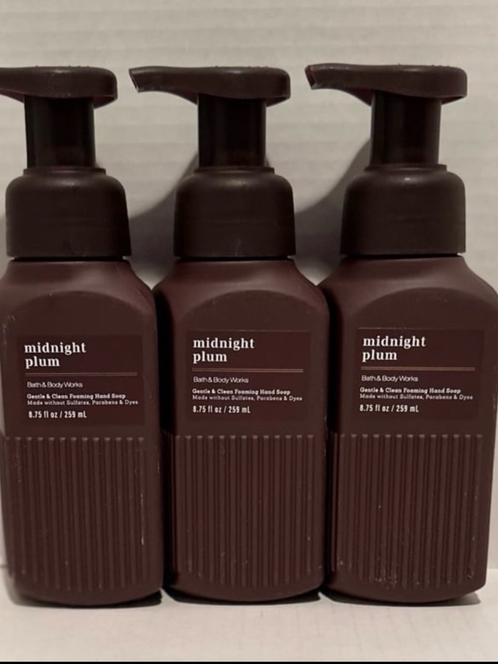 Bath & Body NEW (3) Midnight Plum Foaming Hand Soaps